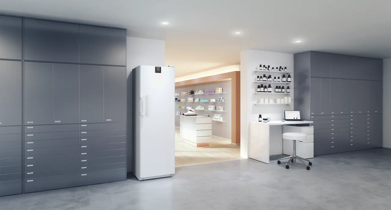 トリプル H Rosen DOCKING FLARE W.P. 白 HMFvh 4001 Perfection with medicine drawers Pharmaceutical fridge